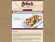 Tablet Screenshot of johnspizzaqueens.com